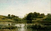 Charles-Francois Daubigny Landscape at Gylieu (mk09) USA oil painting artist